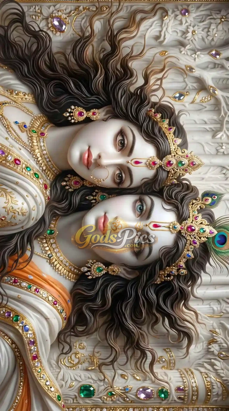 Radha Krishna Best Quality 8K Marble Images (2 Images)