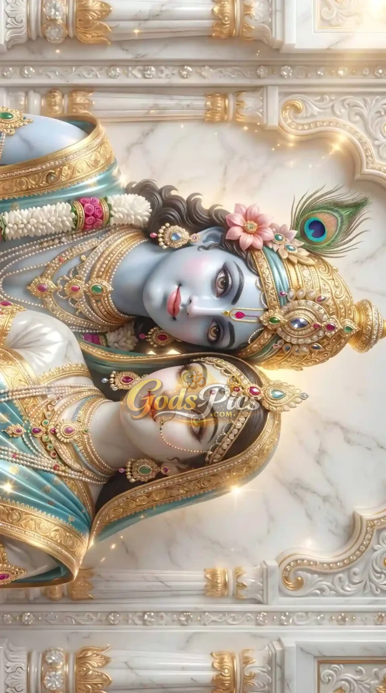 Radha Krishna Best Quality 8K Marble Images