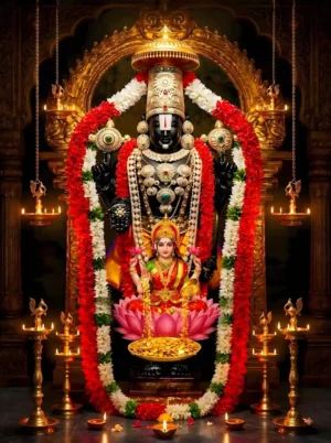 Lord Balaji With Lakshmi Ji HD Wallpaper Download (2 Images)