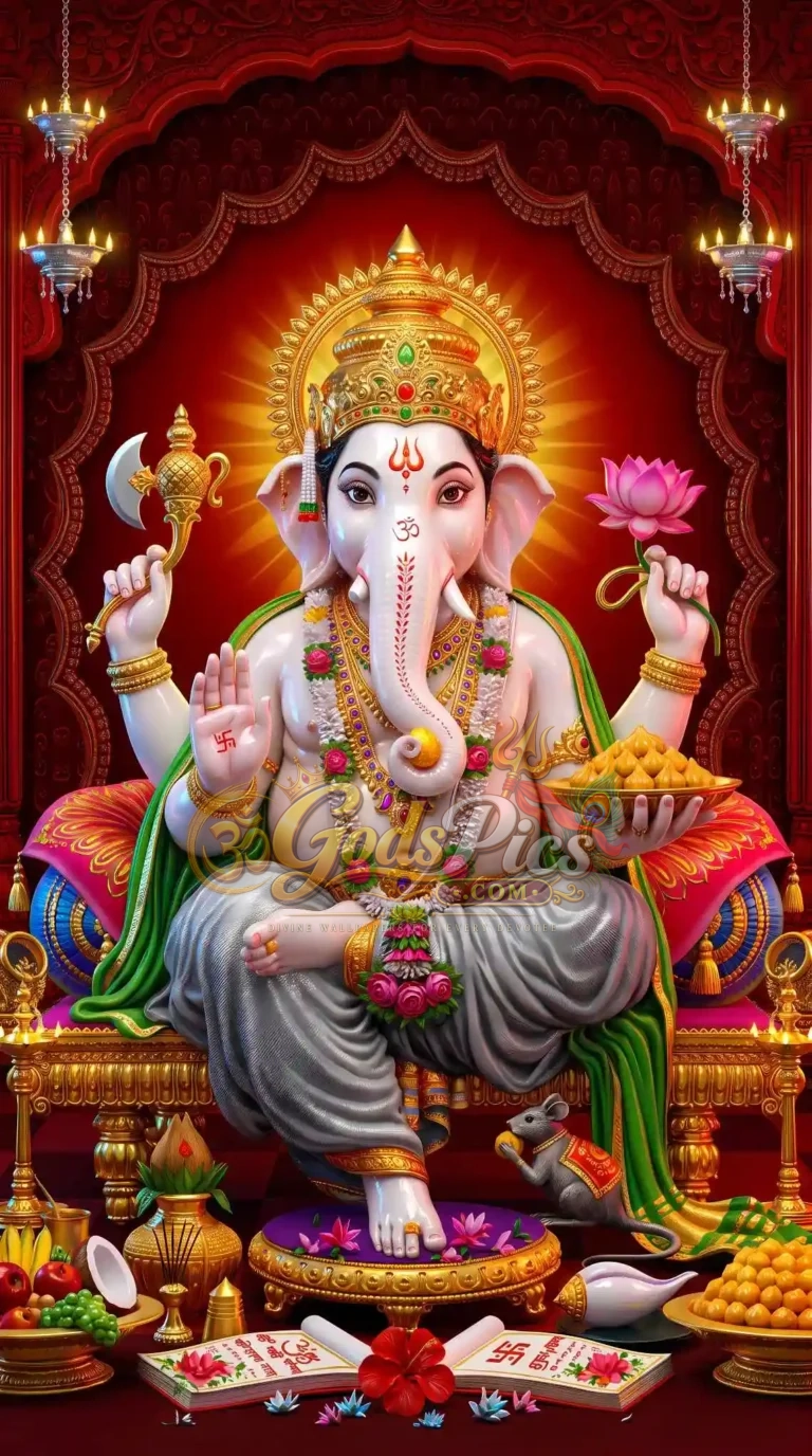 Lord Ganesha Beautiful 4K HD Wallpaper (4 Images)