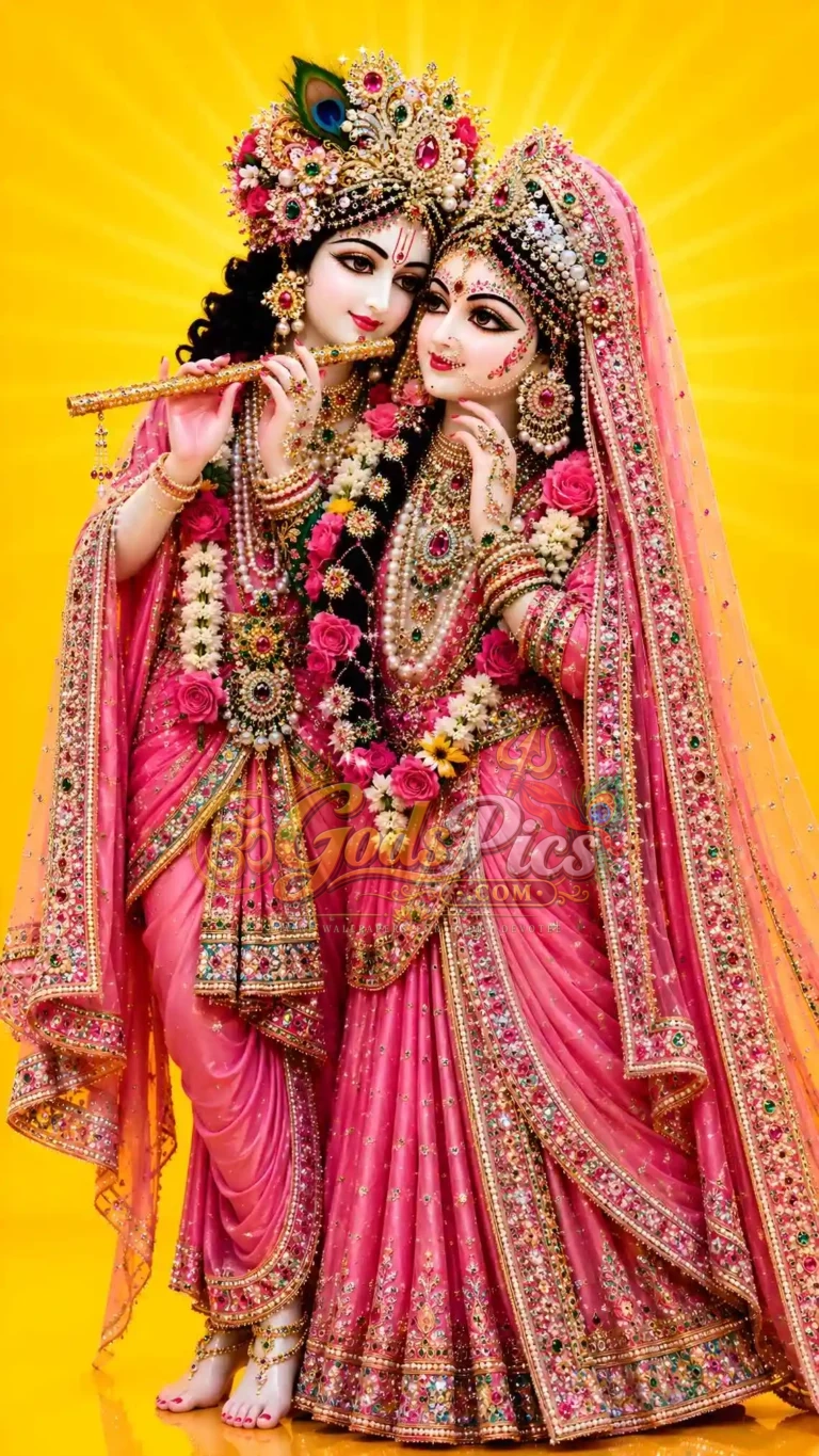 Lord Krishna and Radha Beautiful HD Wallpaper (2 Images)