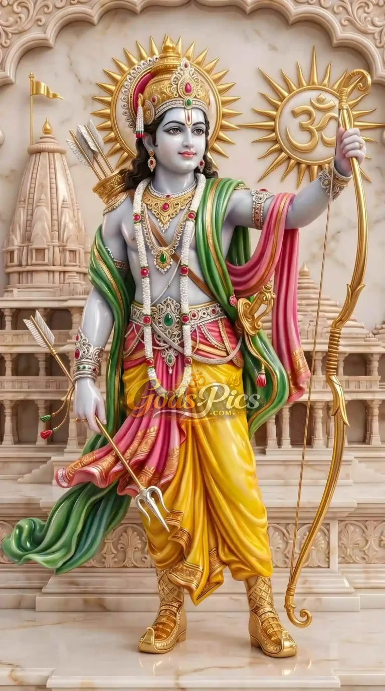 Lord Ram Powerful 8K HD Wallpaper Download