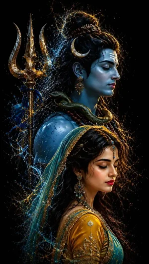 Lord Shiv And Maa Parvati 8K HD Wallpaper Download