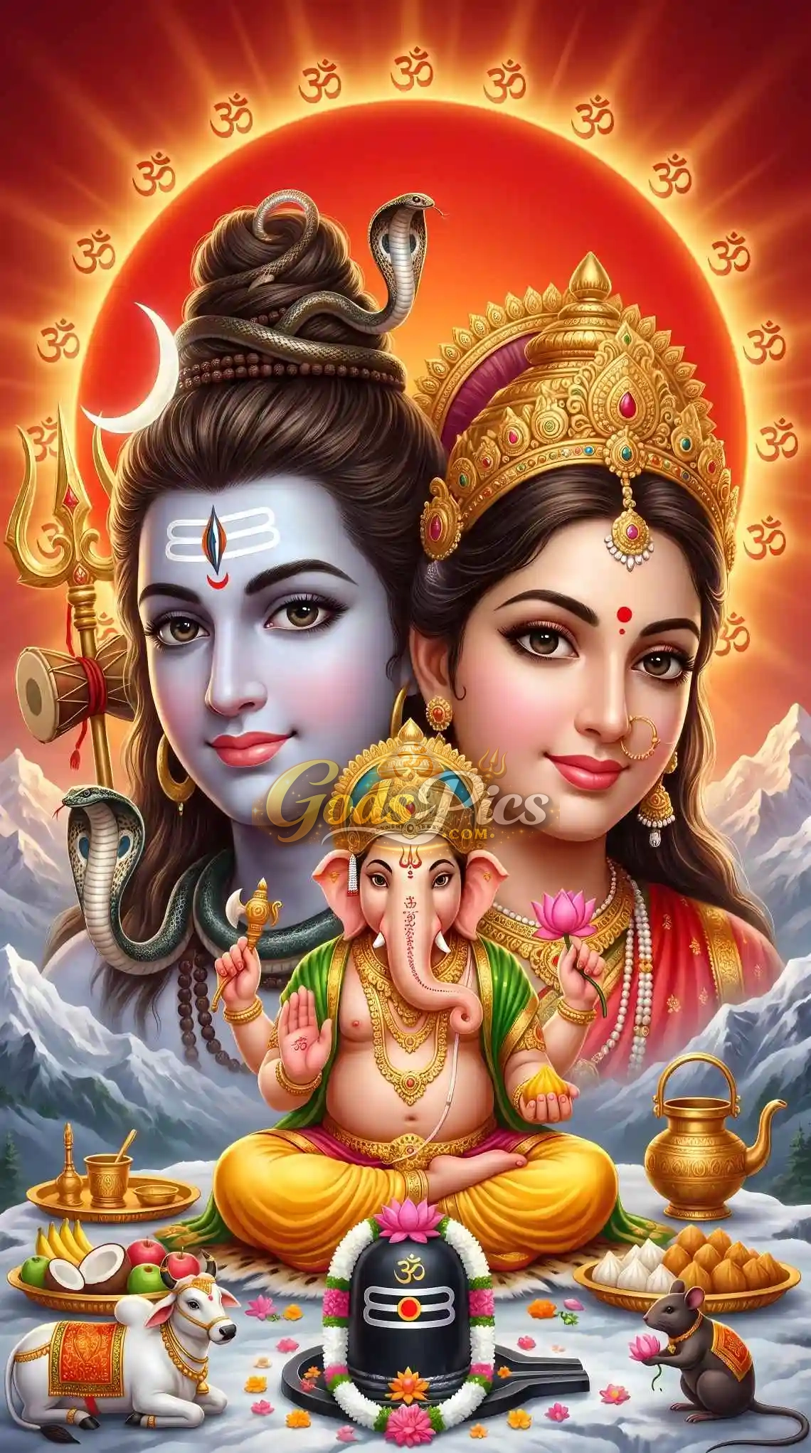 Lord Shiva Parvati & Ganesh HD Wallpaper (4 Images) 4 Lord Shiva Parvati & Ganesh HD Wallpaper (4 Images) - Image 4
