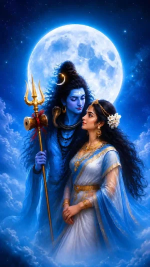 Lord Shiva and Parvati Ji HD Free Wallpaper Download