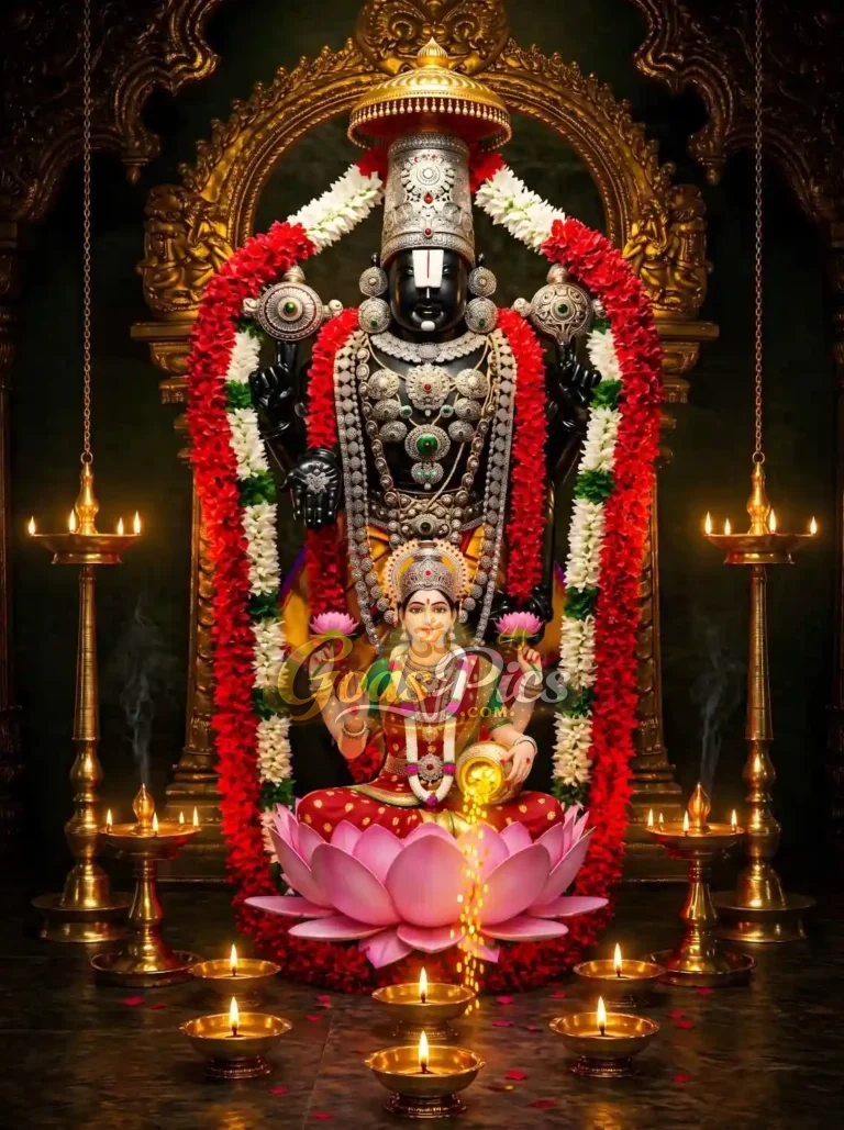Lord Tirupati Balaji & Lakshmi Ji 8K Best Quality Wallpaper