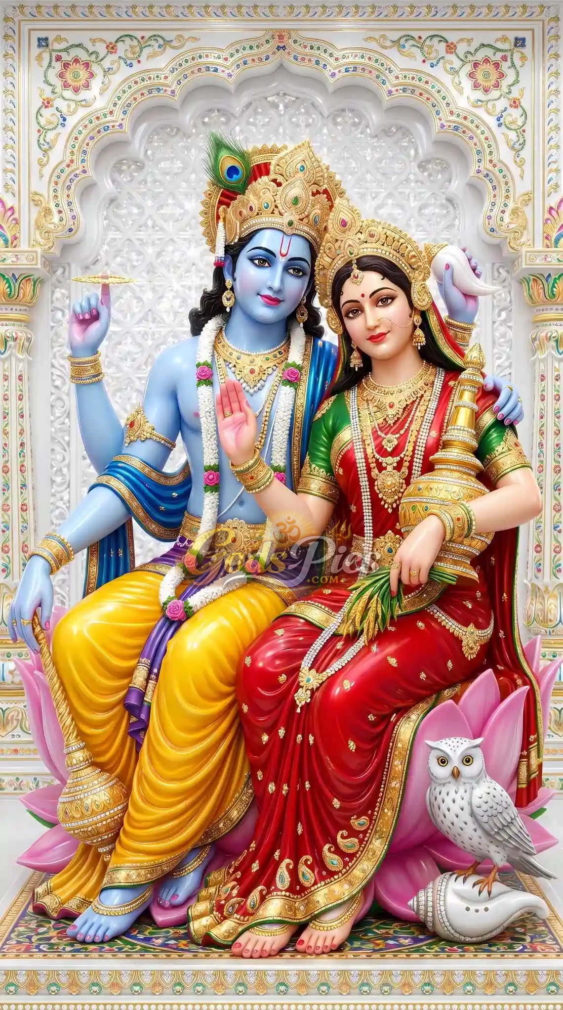 Lord Vishnu And Laxmi Ji Best 4K HD Wallpaper (2 Images) 2 Lord Vishnu And Laxmi Ji Best 4K HD Wallpaper (2 Images) - Image 2