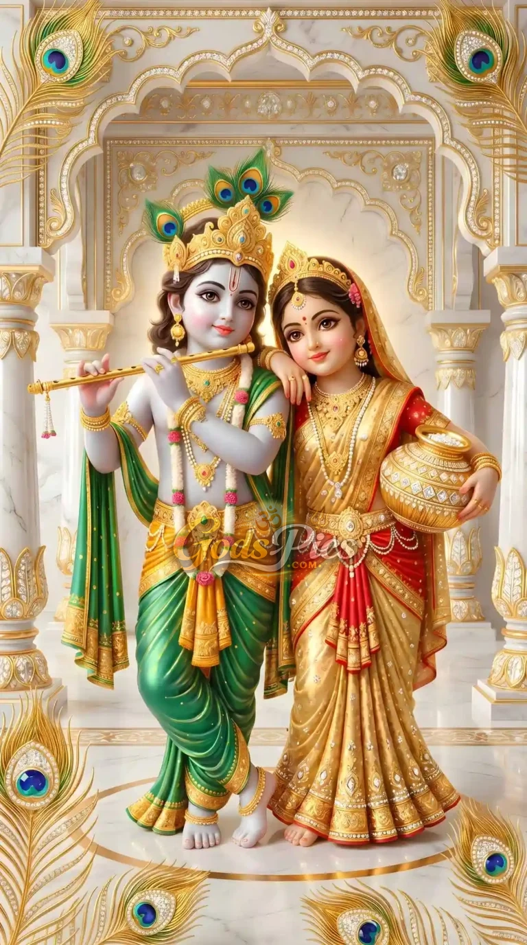Radha And Krishna Best Digital Art Wallpaper Download