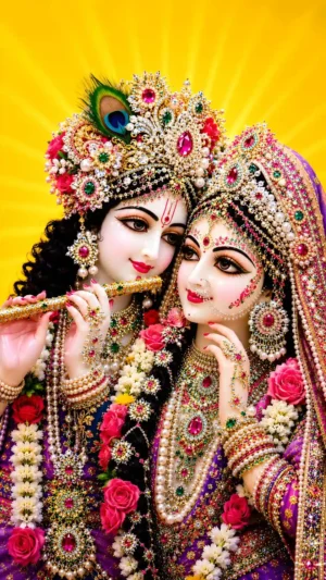 Radha And Krishna Best Wall Art Wallpaper Download