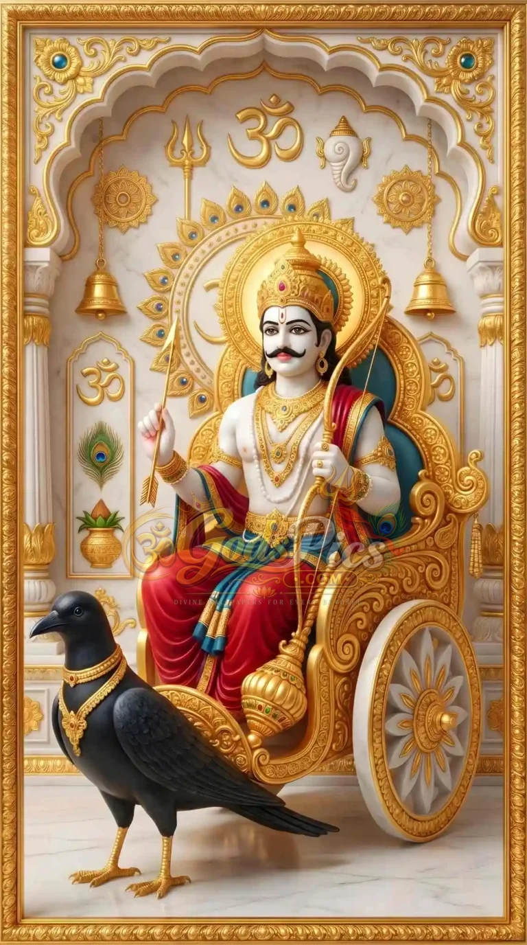 Shani Dev Best Marble Theme 4K HD Wallpaper Download