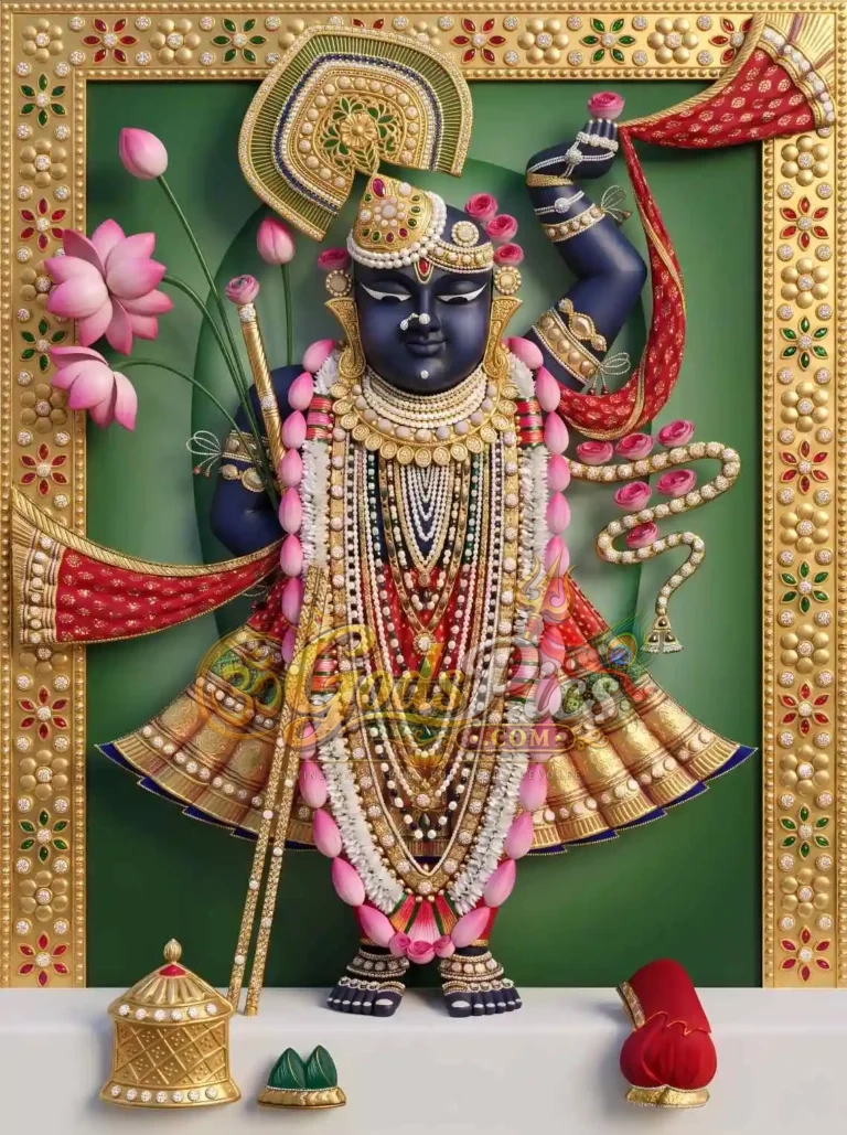 Shreenathji Pichwai 8K HD Printing Wallpaper (2 Images)