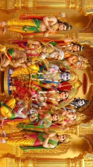 Shri Ram Darbar 8K Full HD Printing Wallpaper