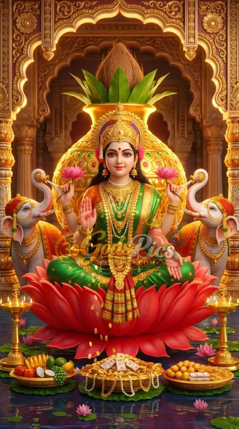 3 Beautiful Divine Laxmi Ji HD Wallpaper