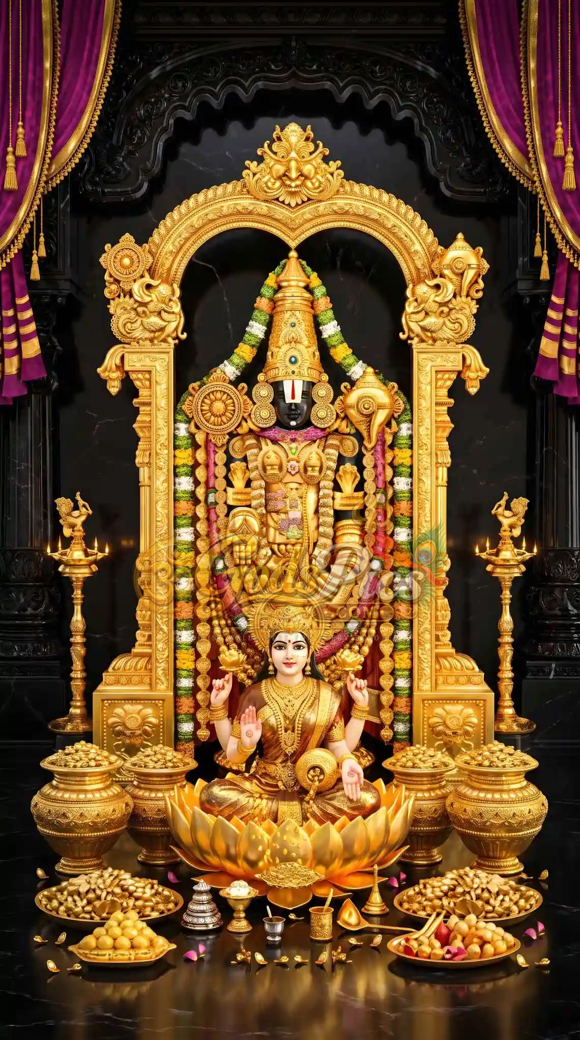 4 High Quality Lord Venkateshwara and Laxmi Ji HD Printing Wallpaper 2 4 High Quality Lord Venkateshwara and Laxmi Ji HD Printing Wallpaper - Image 2