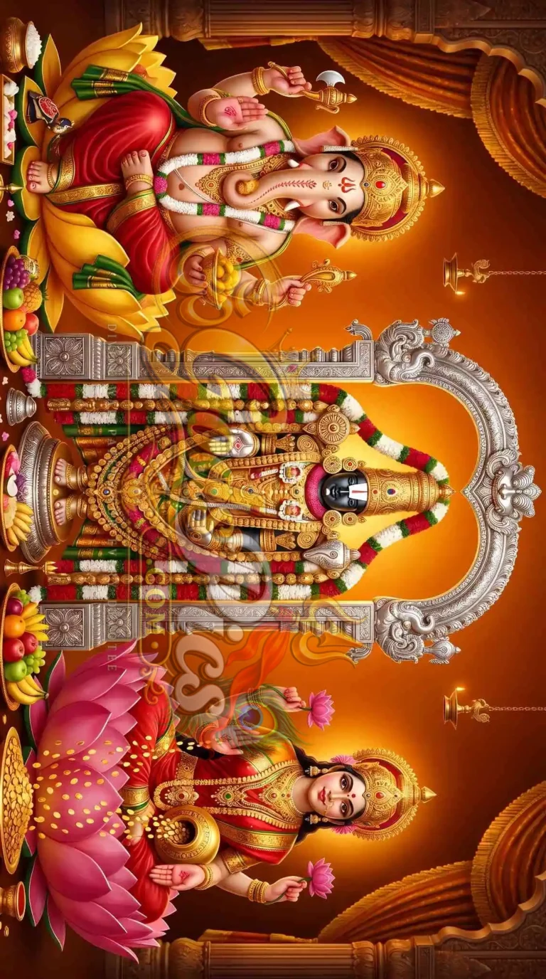Lord Venkateswara Maa Laxmi & Ganesh 5 HD Wallpapers