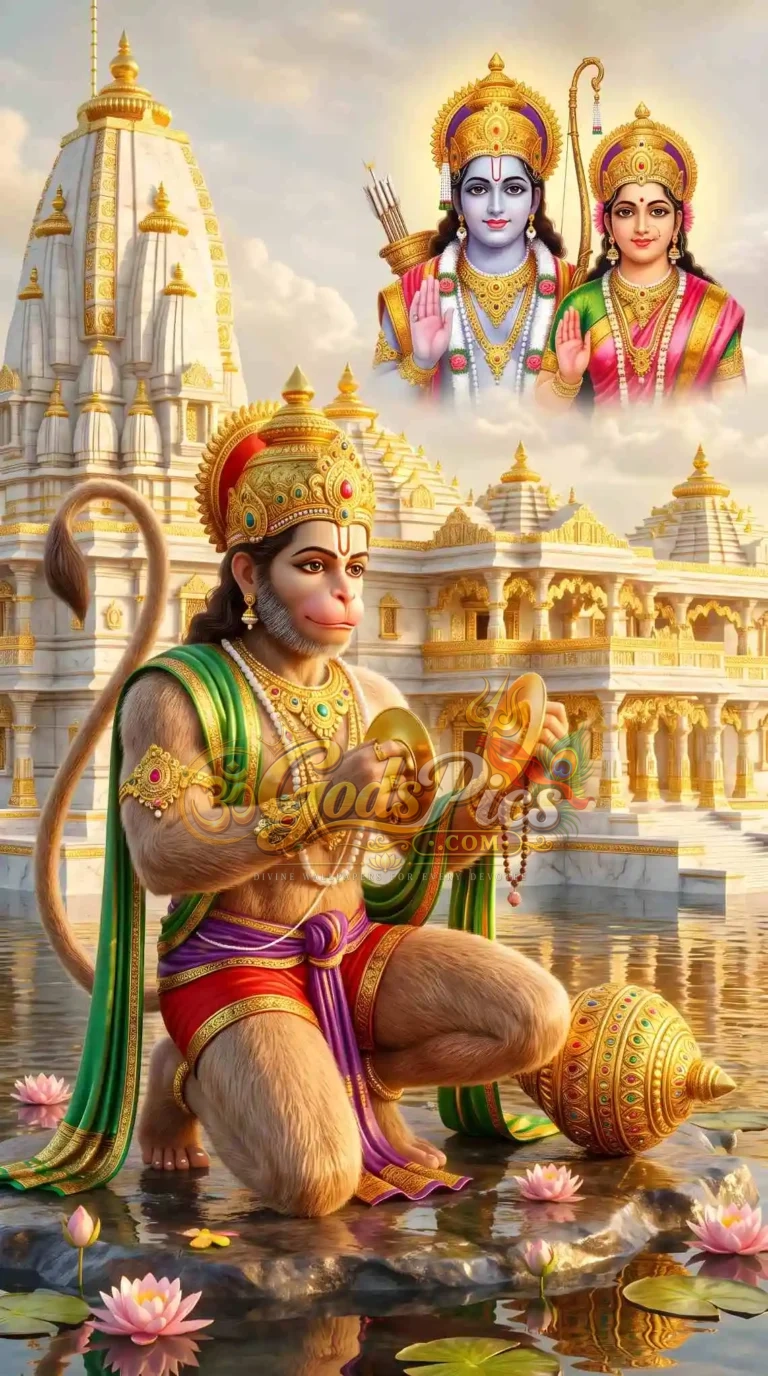 Lord Hanuman Ji Beautiful 8K HD Wallpaper Download