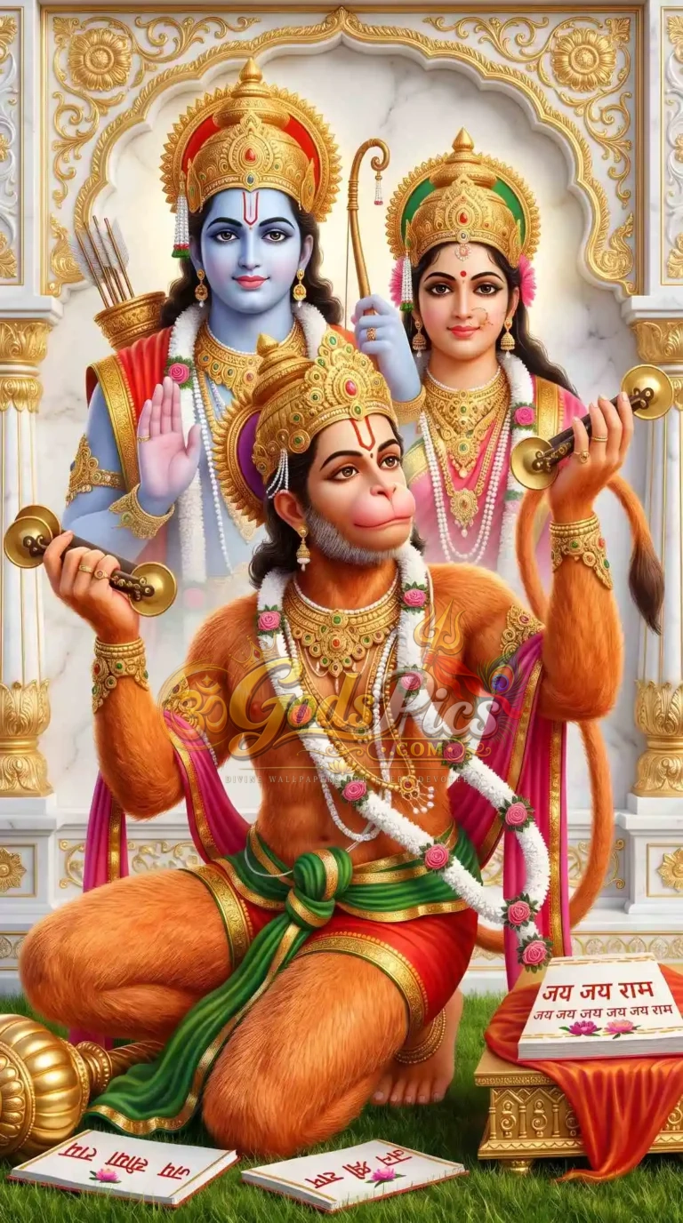 Lord Ram Sita and Hanuman Ji HD Wallpaper (3 Images)