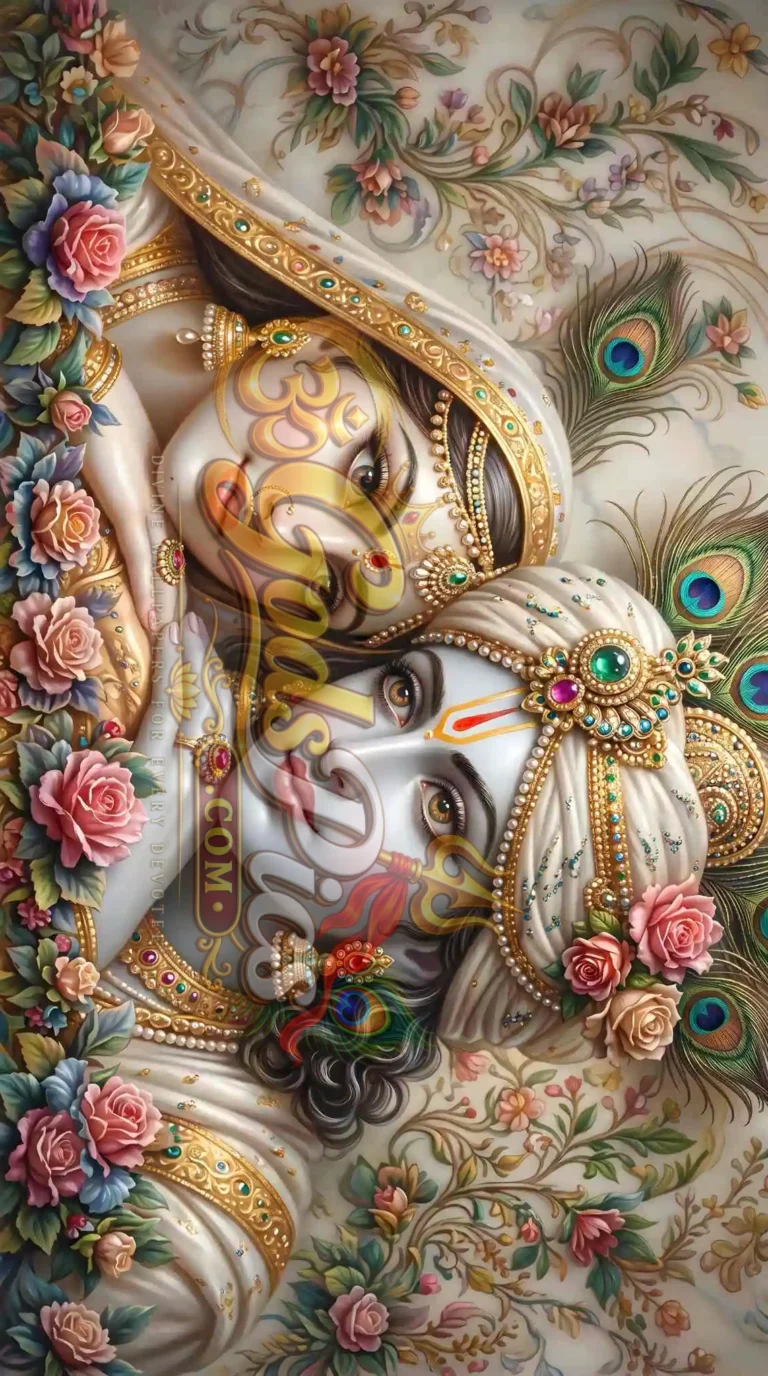 Radha & Krishna Full HD Printing Computer Wallpaper