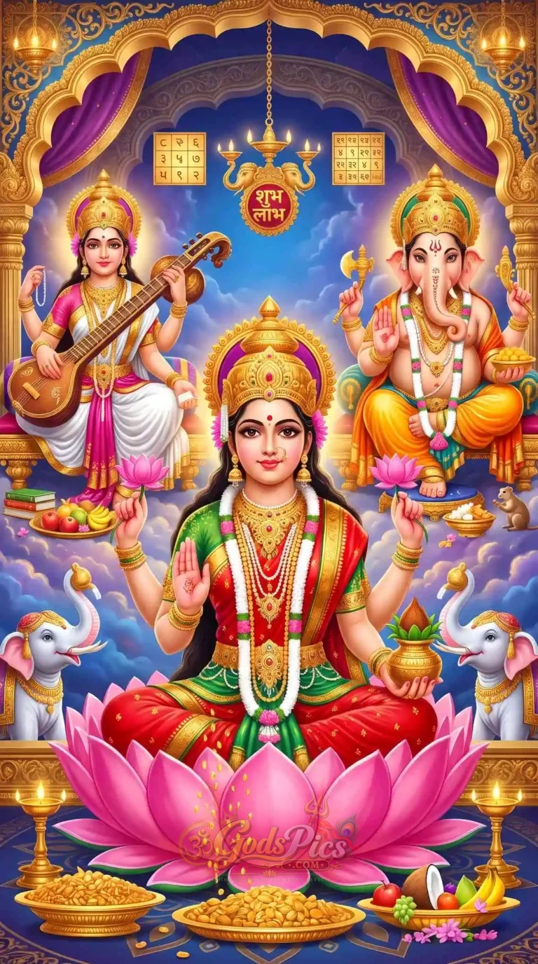 4 Beautiful Lakshmi Ganesh Saraswati Beautiful HD Wallpaper