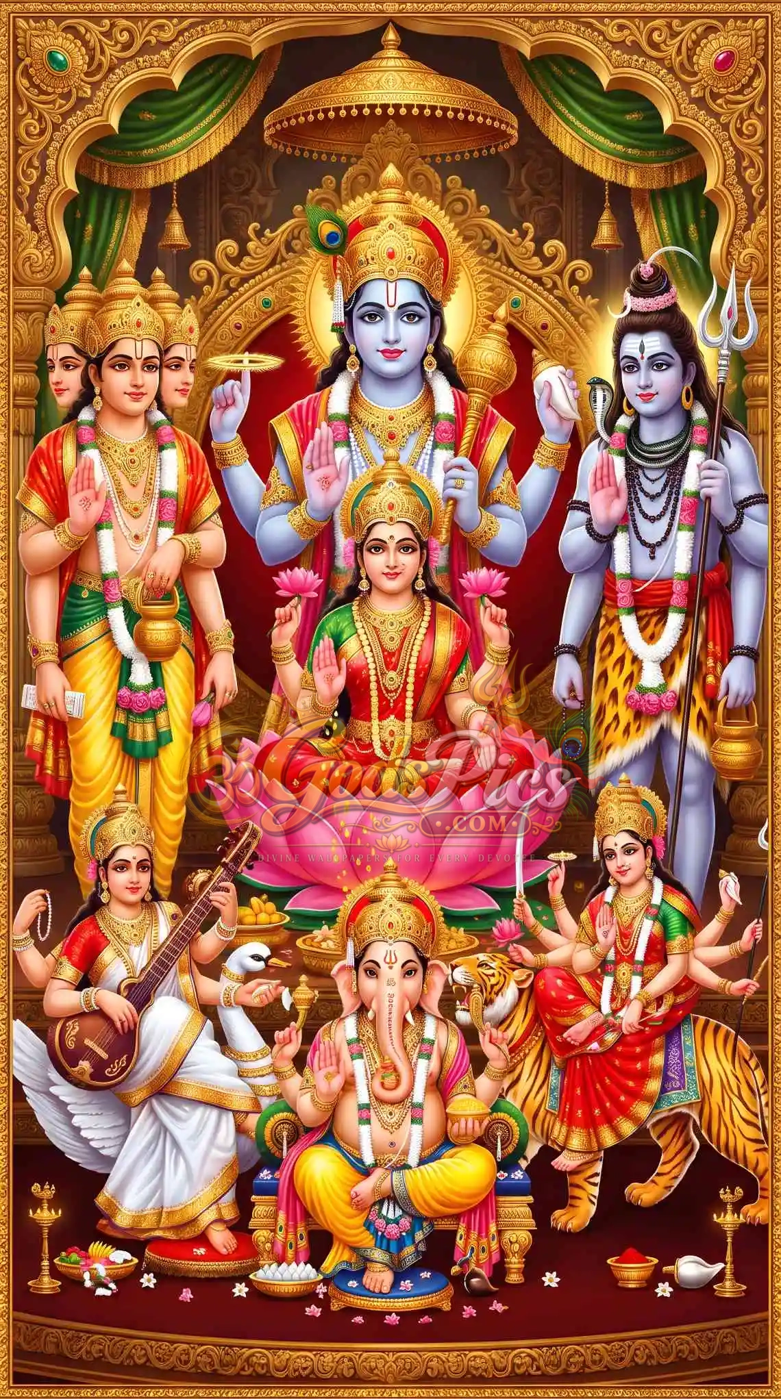 All Hindu Gods & Goddesses HD Frame Wallpaper Download (2 Images) 1 All Hindu Gods & Goddesses HD Frame Wallpaper Download