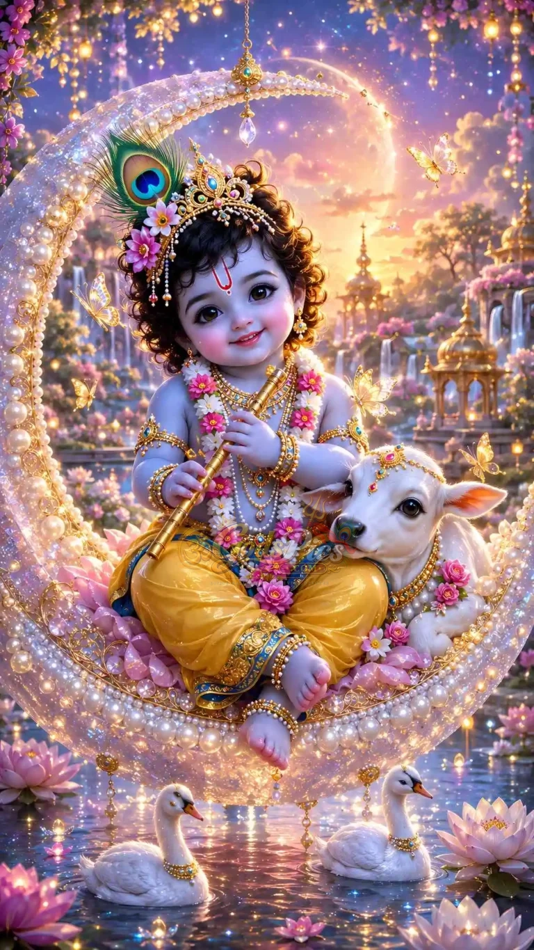 Baal Krishna Best Quality 8K Wallpaper  (4 Images)