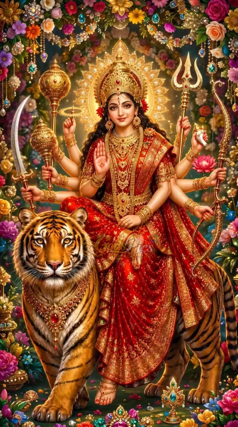 Durga Ji Full HD Printing Wallpaper Download (4 Images)