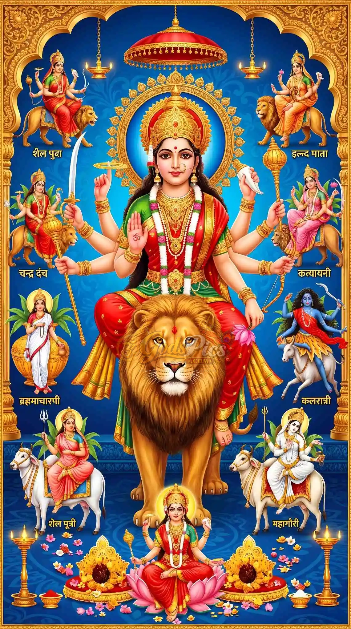 Durga Maa 8K High Quality Wallpaper for Printing (4 Images) 4 Durga Maa 8K High Quality Wallpaper for Printing (4 Images) - Image 4