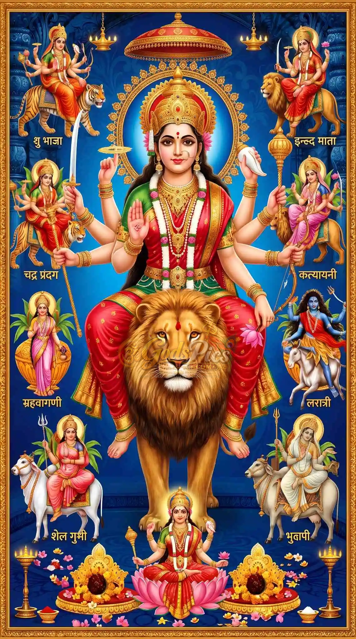 Durga Maa 8K High Quality Wallpaper for Printing (4 Images) 3 Durga Maa 8K High Quality Wallpaper for Printing (4 Images) - Image 3