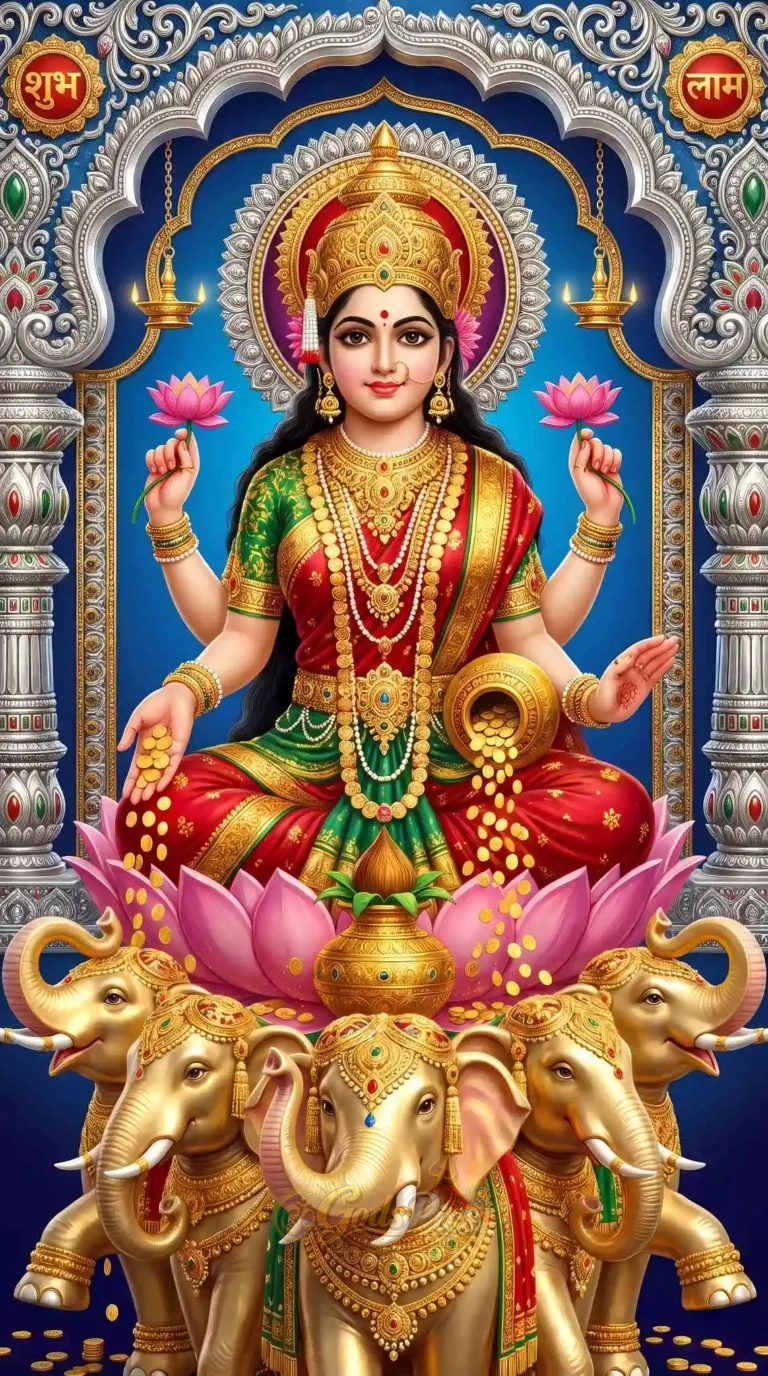 Maa Laxmi 8K HD Wallpaper Download – 2 Images