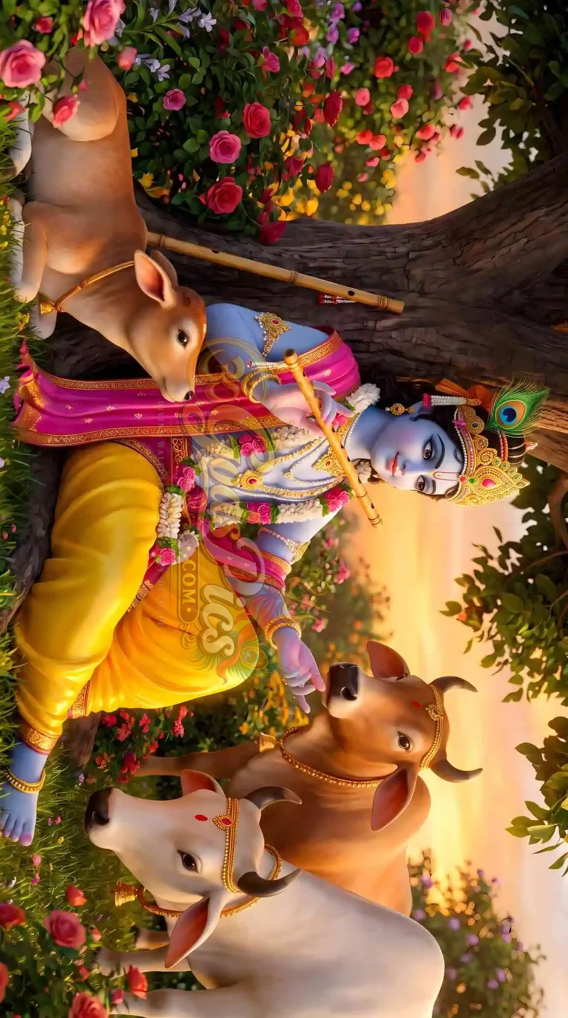 Lord Krishna With Cow 8K HD Wallpaper Download (3 Images) 2 Lord Krishna With Cow 8K HD Wallpaper Download (3 Images) - Image 2