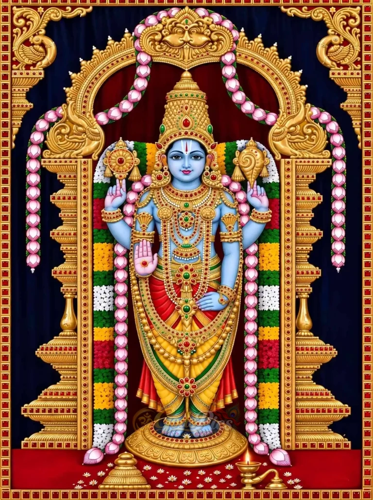 Lord Venkateswara Beautiful 8K Printing & Frame Wallpaper