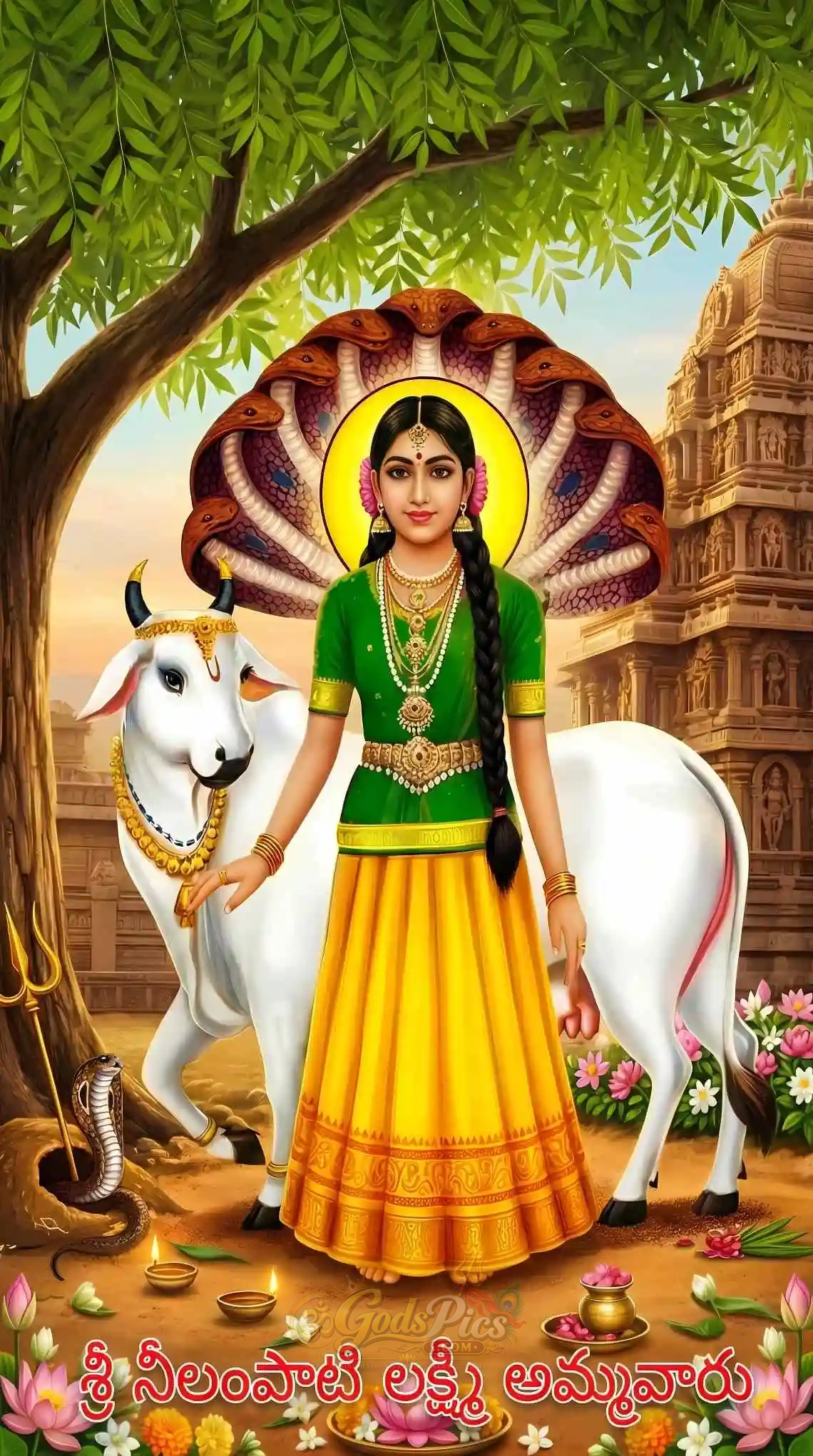Nidhanampati Sri Lakshmi Ammavaru HD devotional Wallpaper 1 Nidhanampati Sri Lakshmi Ammavaru HD devotional wallpaper