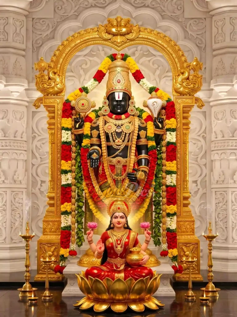 Venkateswara Swamy 8K High Quality Marble Background Wallpaper Download